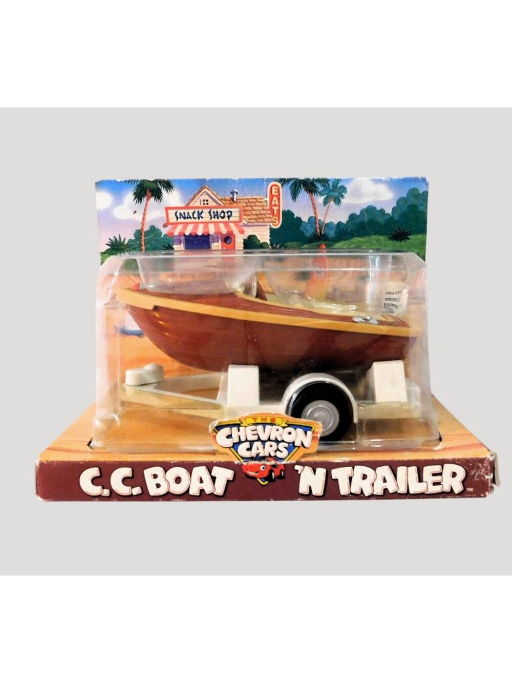 Chevron Cars C.C. Boat ‘N Trailer Vintage 1999 Collectible Toy In Box